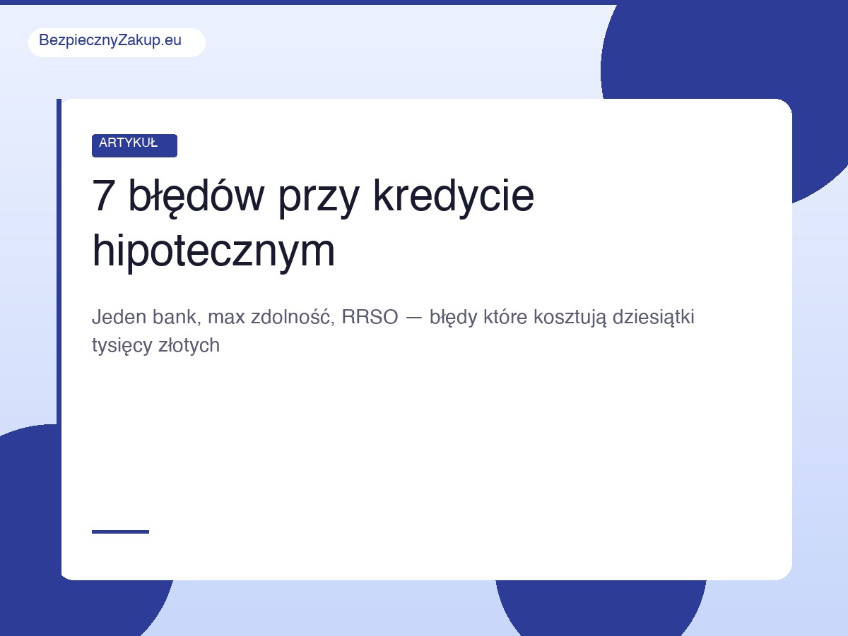 Dokumenty kredytu hipotecznego i kalkulator